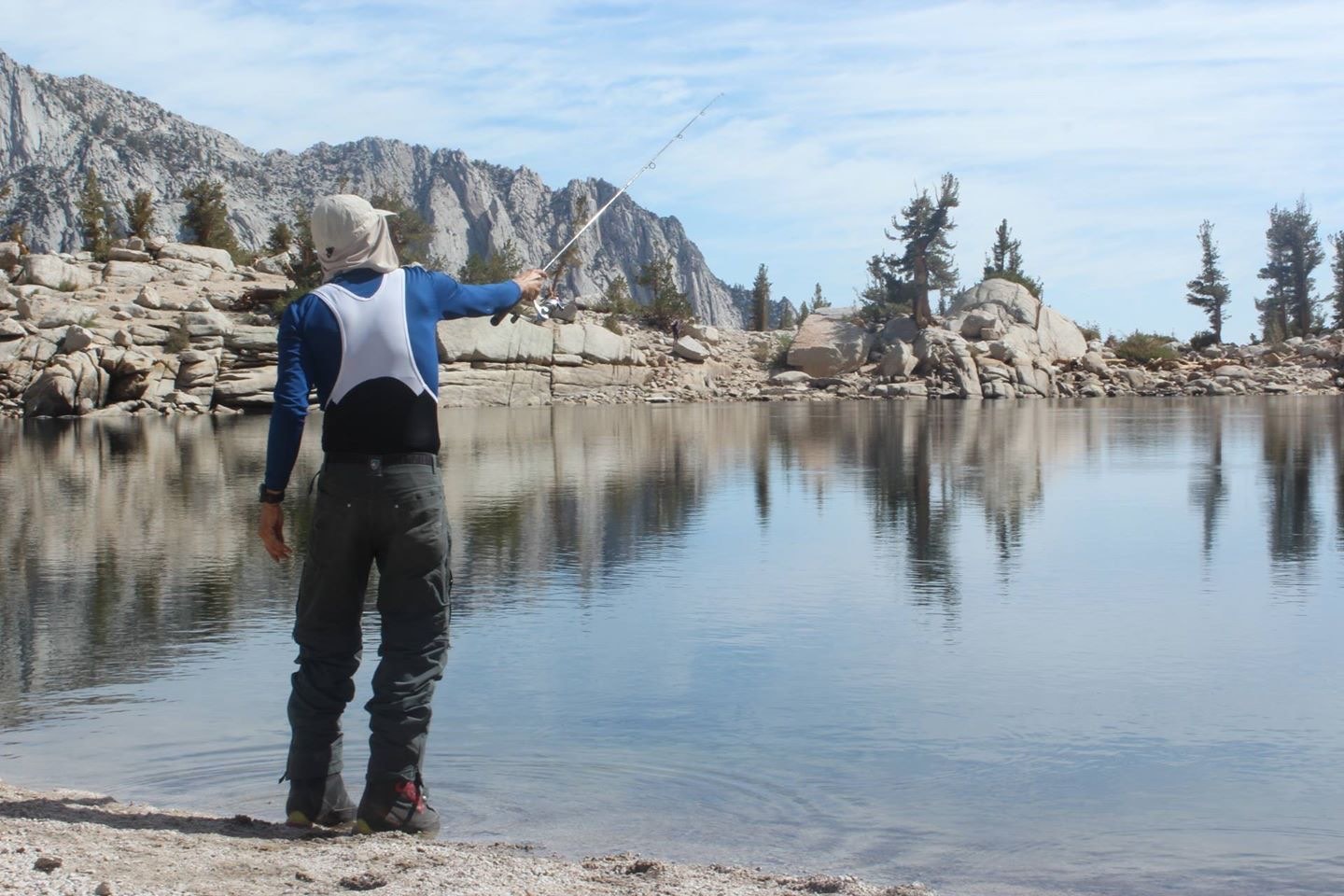Fishing in the mountains